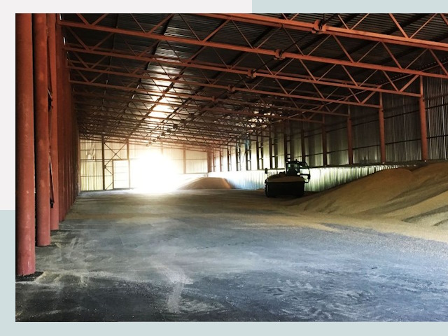 Строительство зернохранилищ в Новомосковске