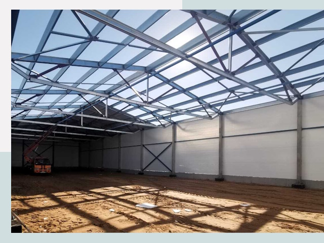 Строительство сенохранилищ в Новомосковске