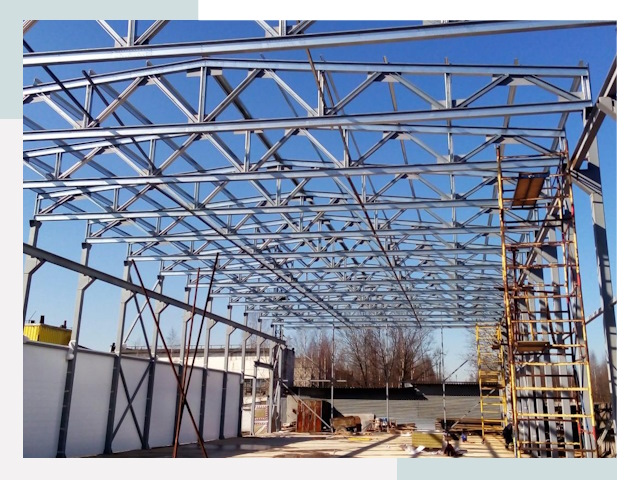 Строительство цехов в Новомосковск от 620 руб. под ключ