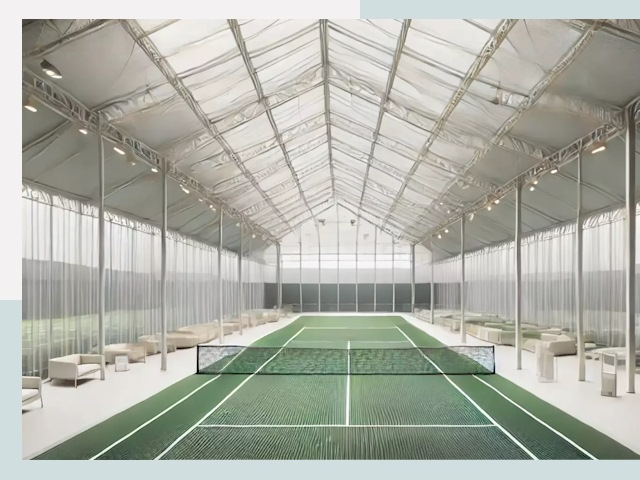 Строительство теннисных кортов в Новомосковске