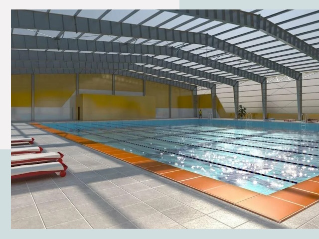 Строительство крытых бассейнов в Новомосковске