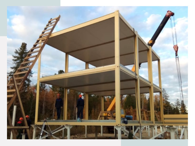 Строительство модульных здания Новомосковск