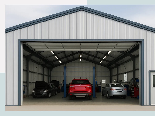 Ангары из сэндвич панелей от 620 руб. в Новомосковск