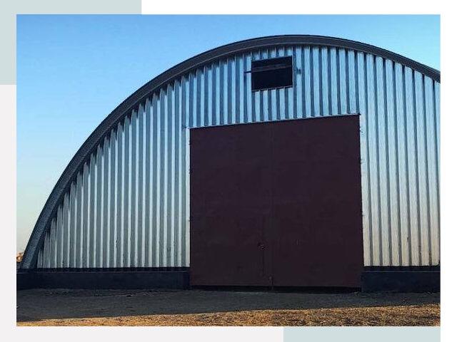 Бескаркасные ангары в Новомосковске