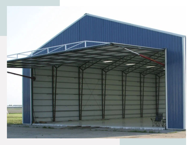 Прямо стенные ангары в Новомосковске