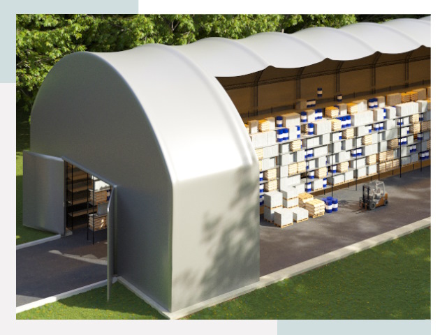 Тентовые ангары в Новомосковске