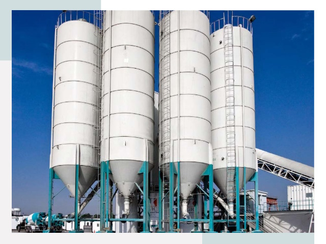 Строительство цементных силосов в Новомосковске
