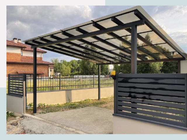 Металлические навесы в Новомосковск от 620 руб. за м²