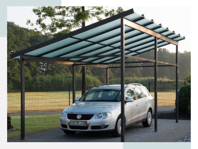 Навесы для автомобилей в Новомосковске