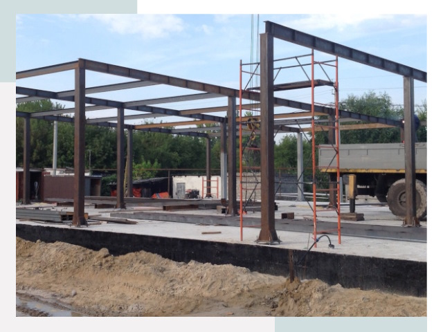 Фундамент для ангаров в Новомосковске