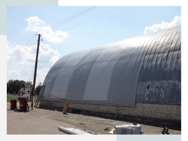 Ремонт ангаров в Новомосковске