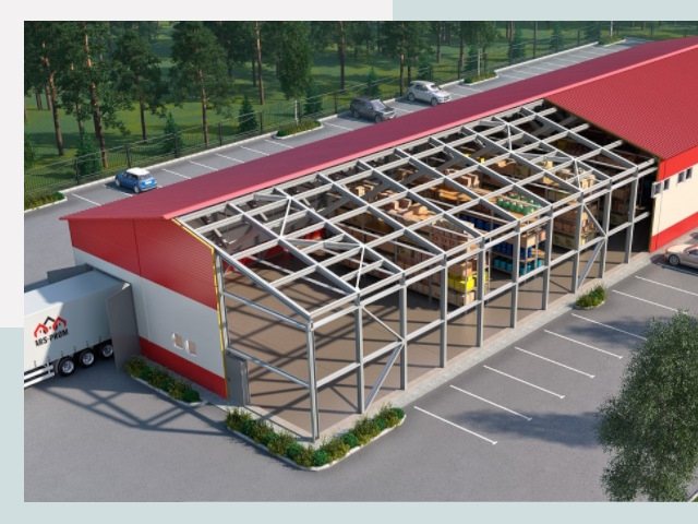 Проектирование ангаров в Новомосковске от 620 руб.