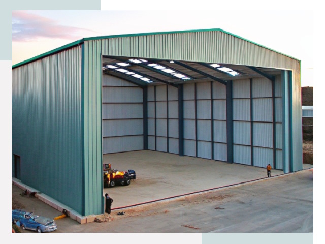 Строительство ангаров в Новомосковске