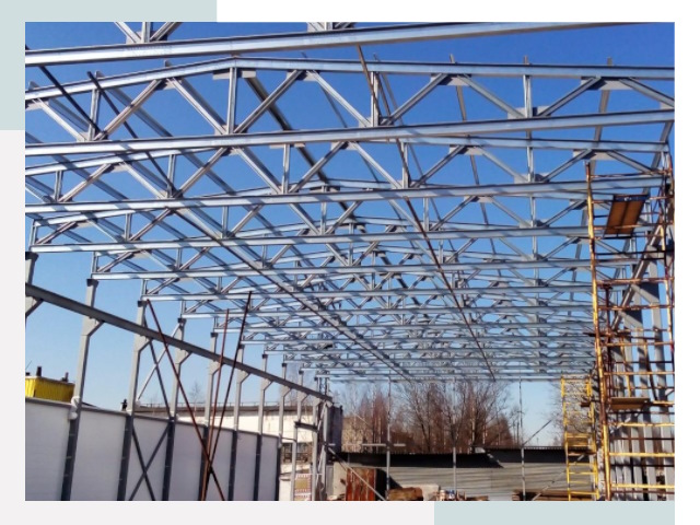 Металлокаркасы для складов в Новомосковске