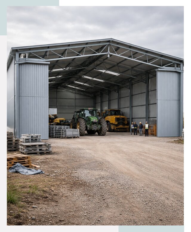 Ангары для сельхозтехники в Новомосковске от 20650 р. | СтальСтрой-Нвм