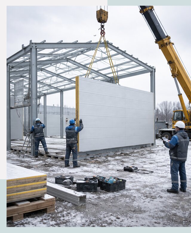 Строительство холодильных складов под ключ в Новомосковске