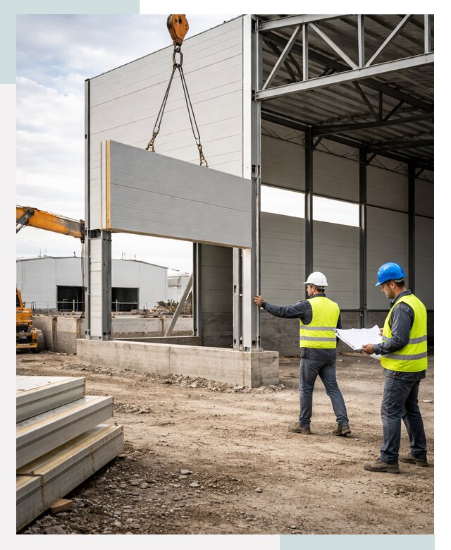 Склад из сэндвич панелей под ключ в Новомосковске от 9809 р. | СтальСтрой-Нвм