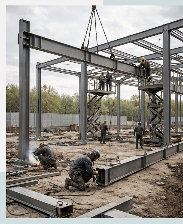 Строительство выставочных павильонов из металлоконструкций в Новомосковске